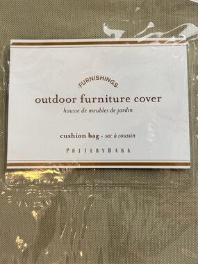 POTTERY BARN Universal
Outdoor Furniture Cover for Cushion Bag-Khaki New